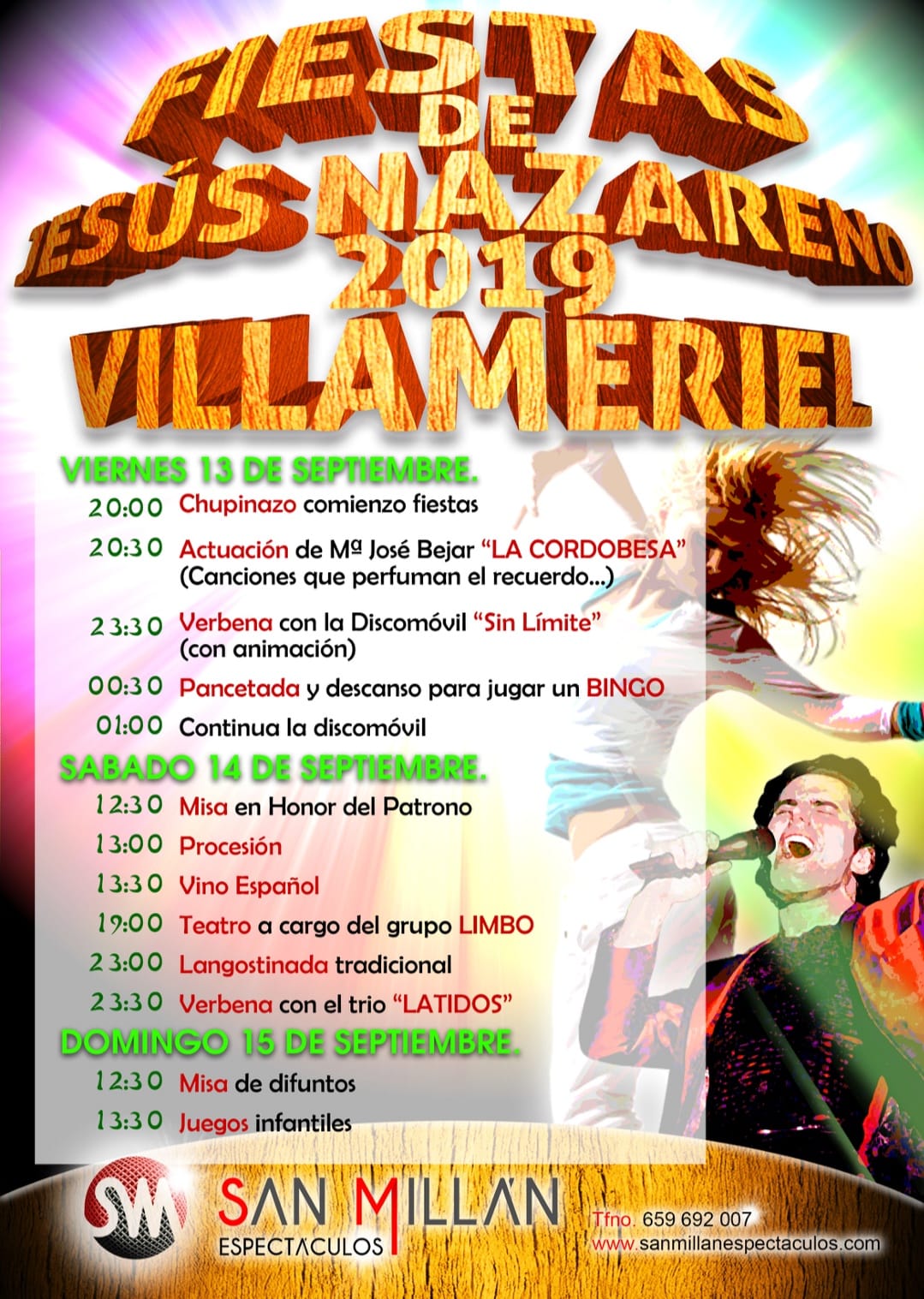 Fiestas patronales en honor a Jesús Nazareno 2019 Villameriel